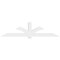 Ekena Millwork Redmond Architectural Grade PVC Gable Bracket, 108"W x 27"H x 6"D x 6"F, 6/12 Pitch GBP108X27X0606RED00 - alternate 4